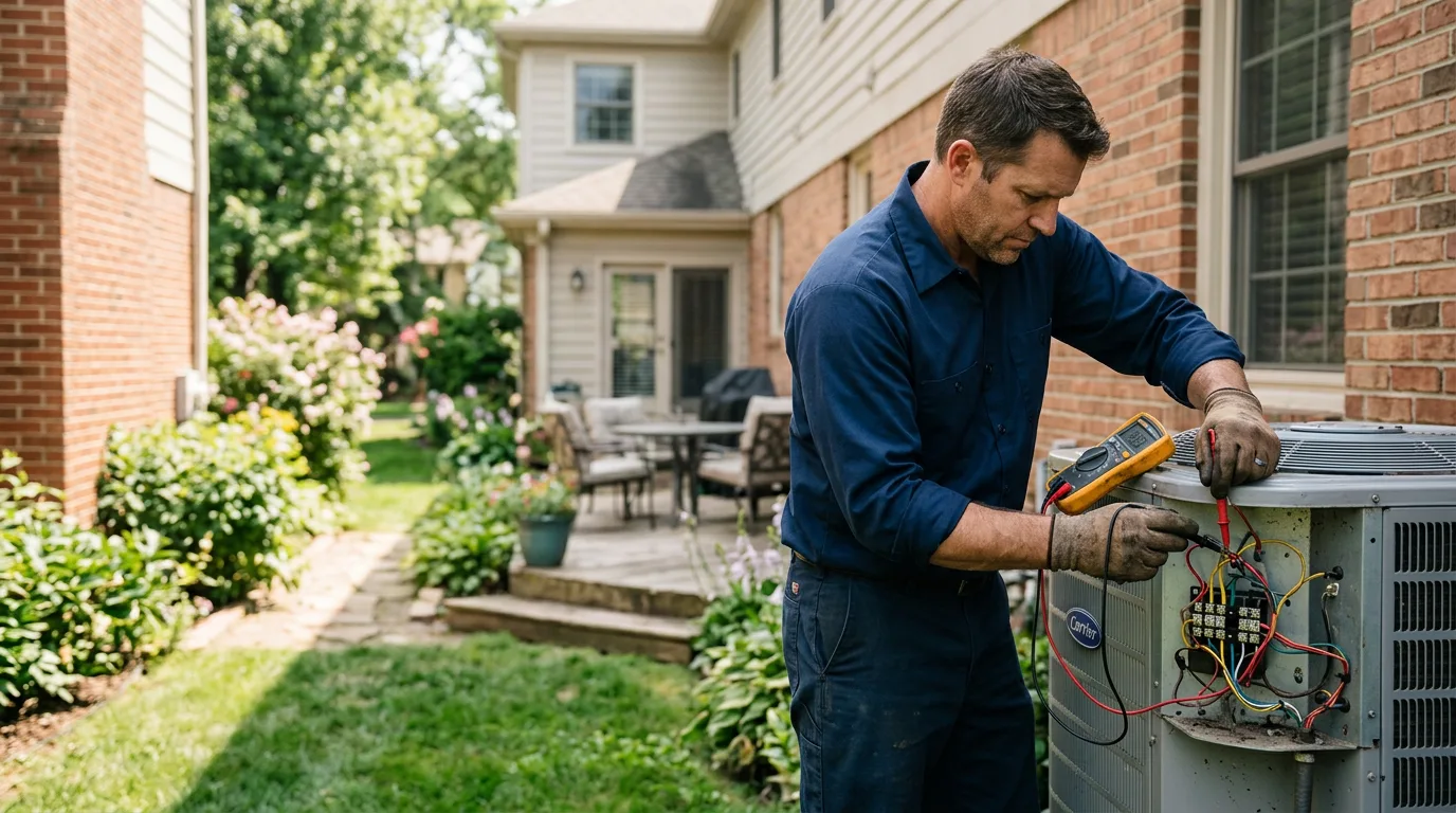 HVAC technician working near Rush, KY